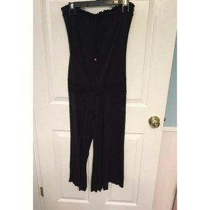 Jumpsuit Black jersey Knit One Piece Medium